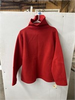 Size XL Faconnable red turtle neck sweater new