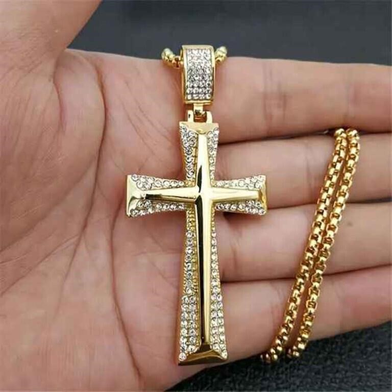 Christian Cross Necklace Religion Pendant Necklace