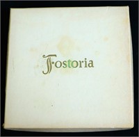 Lot of 4 Fostoria napkin rings in org box