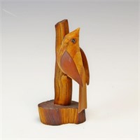 John Nelson wooden bird sculpture