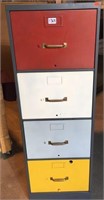 Industrial metal file cabinet