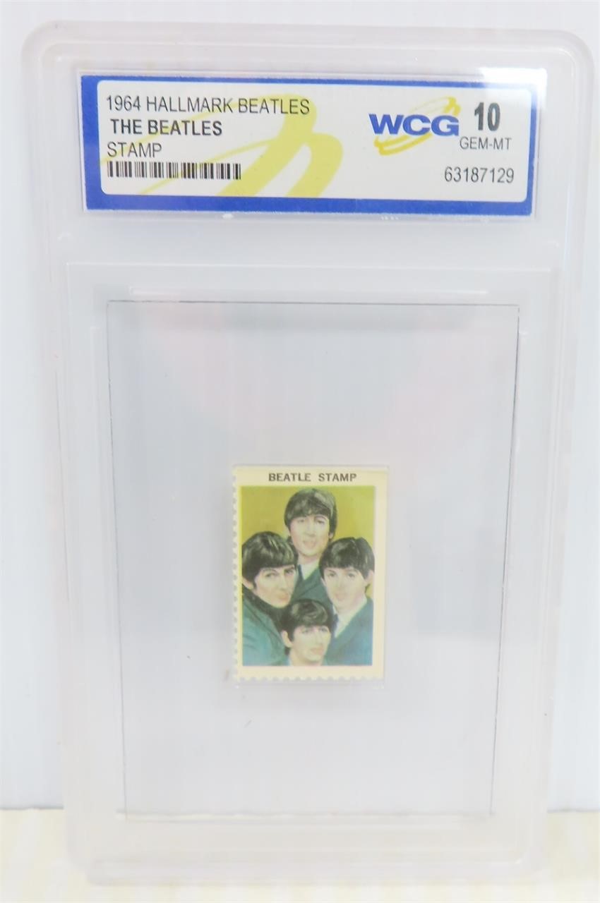 1964 The Beatles Stamp, WCG Graded 10