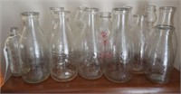 (14) Vintage Milk bottles: Blue Hen Farms,