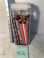 Jar of pencils