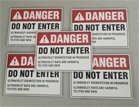 Prop, Signage: "DANGER - Do Not Enter..." 3pcs