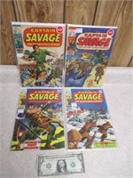Vintage 12-15 Cent Captain Savage Comic Books