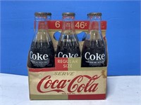 6 Coca-Cola Bottles in Cardboard Carrier
