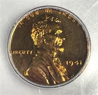 1941 Lincoln Wheat Cent Proof ICG PR64 RD