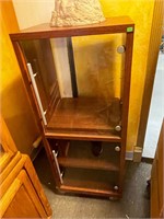 Rolling Glass Door Cabinet