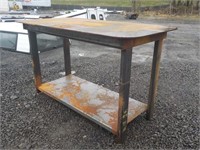 Welding Shop Table with Shelf
