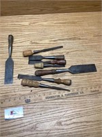 Wood handle wooden chisels