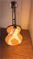 Set of 2, 9” inch music box Elvis Presley guitars