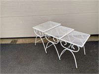 Nest of 3 Stacking Patio Tables