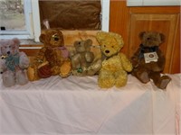 Stuffed bears including Boyds