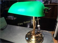 Green Shade Bankers Desk Lamp