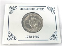 1982 D George Washington silver half dollar, in Mi