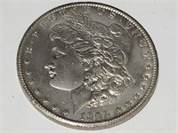 1902 S    Morgan Silver Dollar