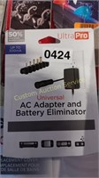 AC ADAPTER AND BATTERY ELIMINATOR