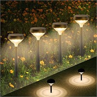 Linkind Solar Pathway Lights Outdoor 8 Pack, Warm
