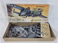 Airfix B-25 Mitchell model plane, appears complete