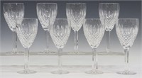 (8) WATERFORD 'CASTLEMAINE' CUT CRYSTAL WINE STEMS