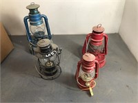 4- Assorted Kerosene Lanterns