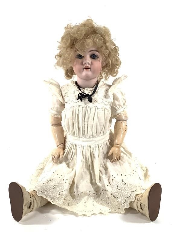 31" German Bisque Doll, Jointed Composition Body