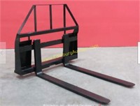 Mower King adjustable pallet forks for skidsteer