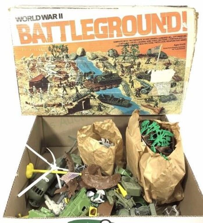 Vintage Toys, Ww2 Battleground, Plastic Soldiers