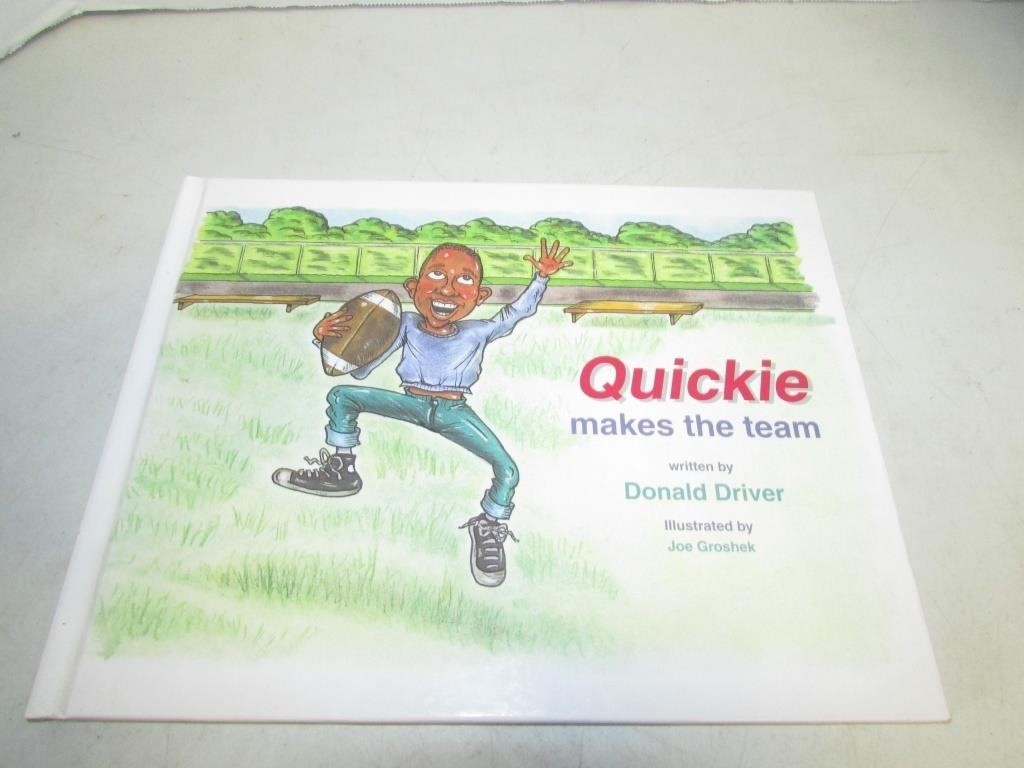 Autographed Quikie Makes the Team #80 Donald Drivr