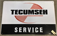 "Tecumseh Service" Metal Sign