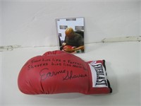 Signed Earnie Shavers Boxing Glove W/COA & Photo