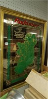 Budweiser map of Ireland mirror