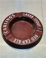 CARLING'S RED CAP ALE ASHTRAY 6"