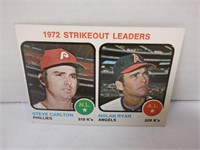 1972 TOPPS #67 STEVE CARLTON NOLAN RYAN