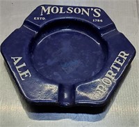 MOLSON'S ALE/PORTER ASHTRAY 6.5"