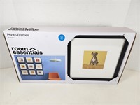 NEW HomeEssentials Black Finish Photo Frames 9pack