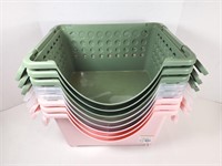 NEW Stackable Storage Bins (x8)