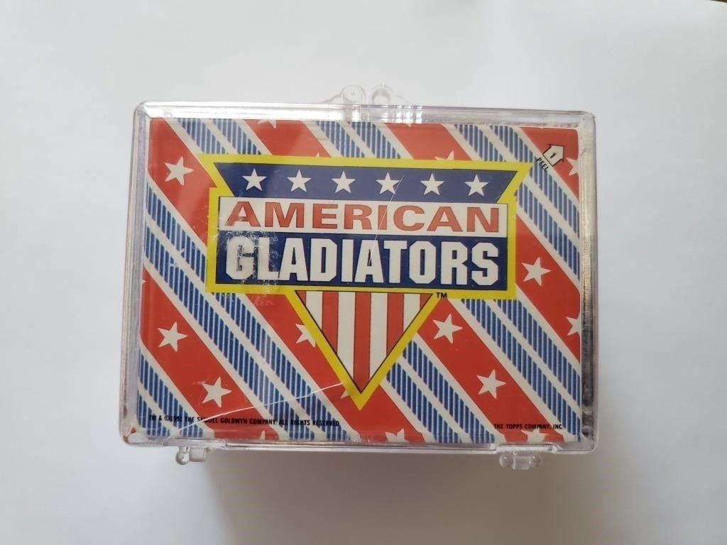 Complete set of 88 Topps 1991 American Gladiators