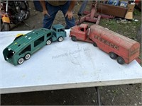 Vintage Texaco & Structo Toy Trucks