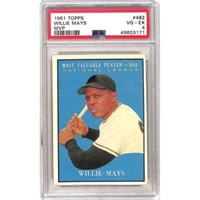 1961 Topps Willie Mays Mvp Psa 4