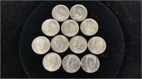 1964 Kennedy Half Dollar Coins (12)