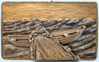 F.H. Hawboldt Hand Carved Wood Wall Art