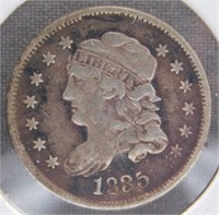 1835 Half Dime Large Date and 5 Cent.