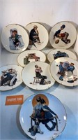 Norman Rockwell Plates Lot