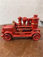 1960-70's Reproduction 7" Cast Iron Fire Truck