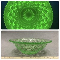 Vintage Uranium Glass Bowl