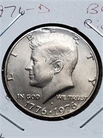 BU Bicentennial 1976-D Kennedy Half Dollar