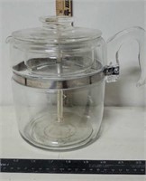 Vintage Pyrex Glass Percolator Coffee Pot 9 Cup