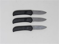 (Qty - 3) White Tail Cutlery Folding Knives-